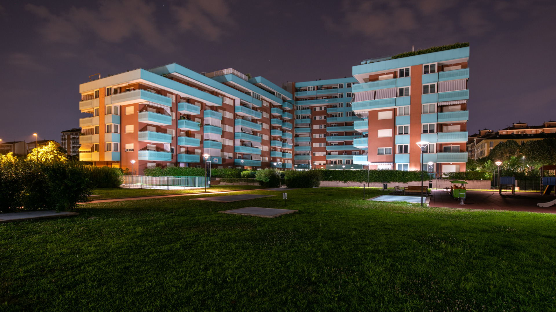 Le Case Nel Parco new buildings communal garden